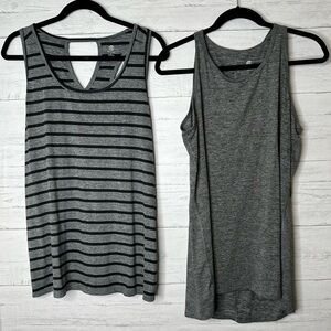 🌈 pair of champion striped tanks size XL